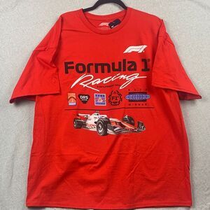 FORMULA ONE 1 | XL UNISEX T SHIRT BRANDED SPONSER | RED WHITE RACING DIVSION NWT